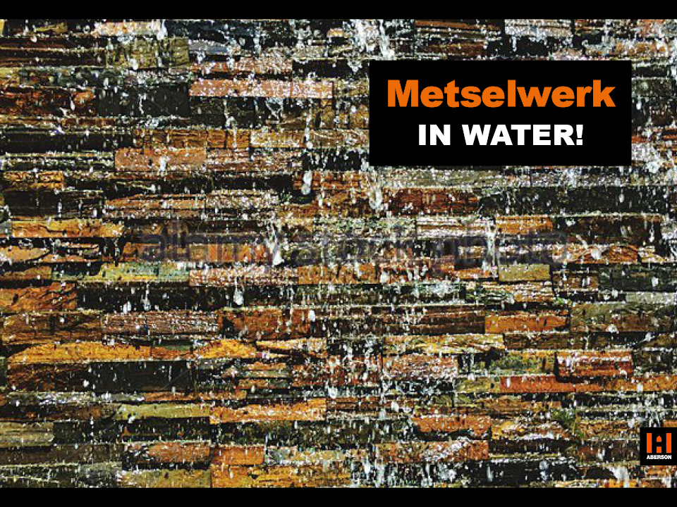 Metselwerk in water